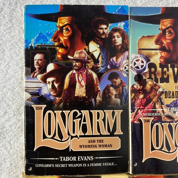 Vintage Longarm Action Western Romance Novel x4 - Picture 2 of 14